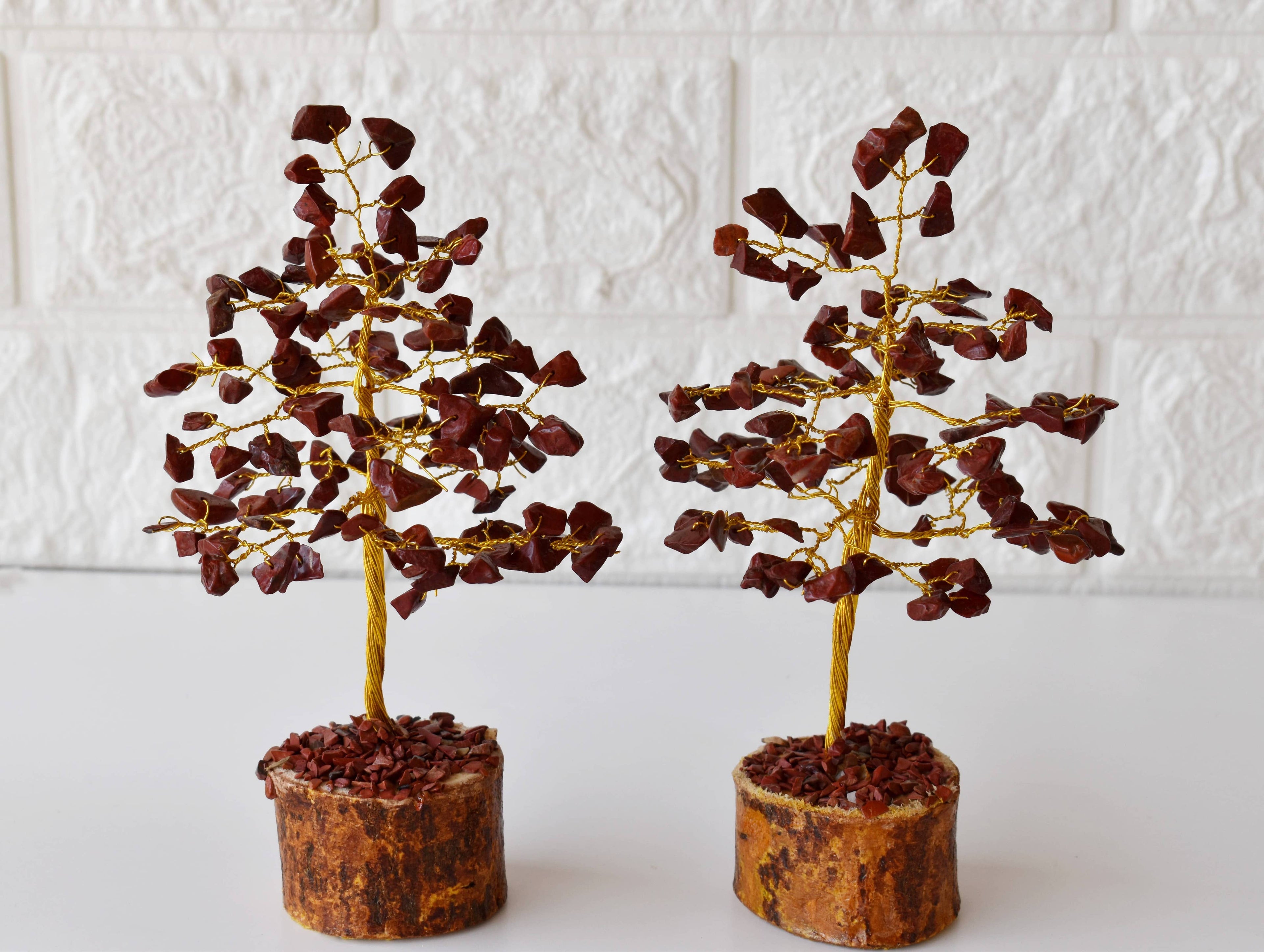 100 Chips Gemstone Tree |  Red Jasper | Feng Shui Tree