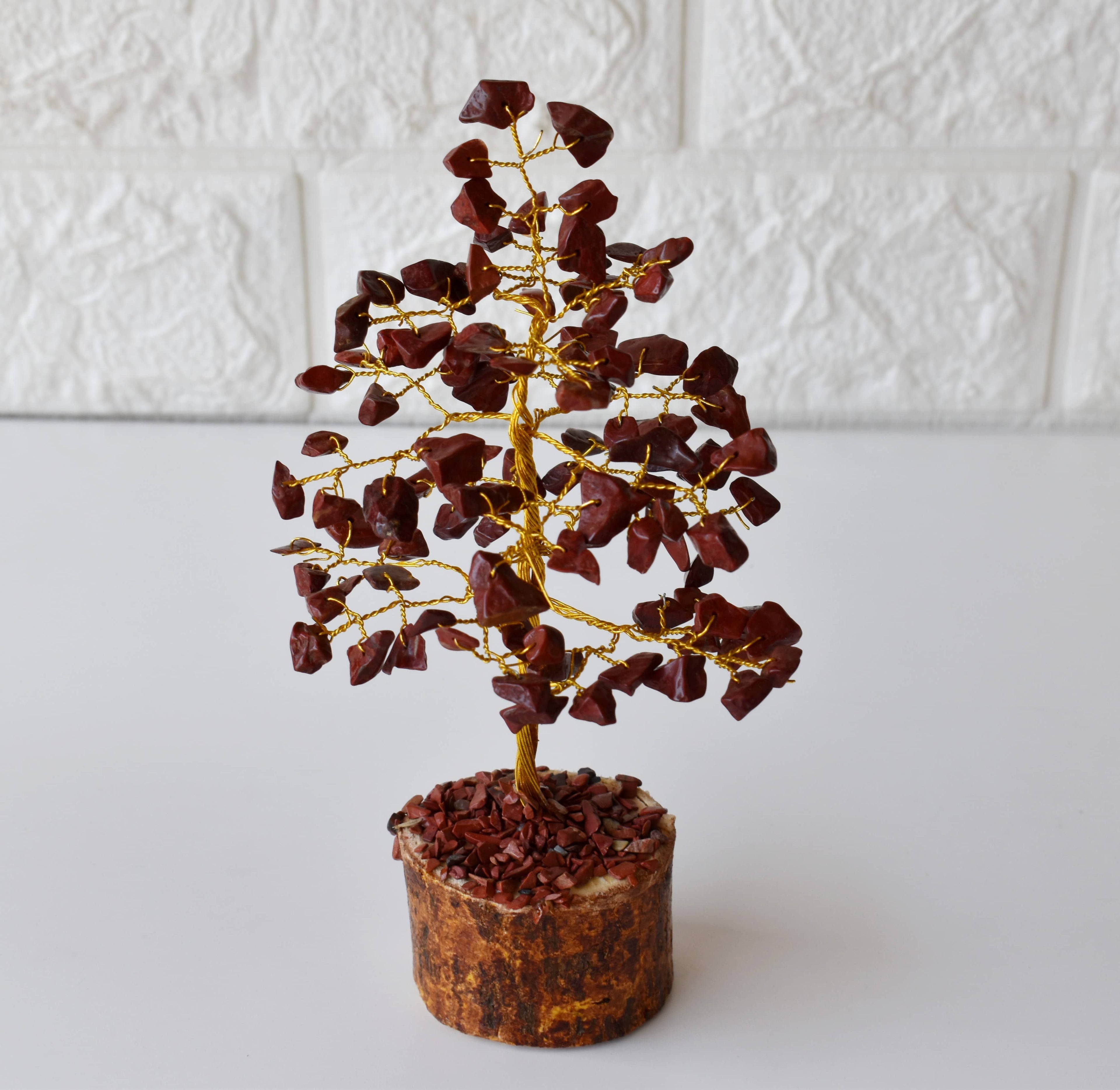 100 Chips Gemstone Tree |  Red Jasper | Feng Shui Tree