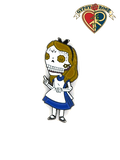 Alice In Wonderland Skull Land Pin