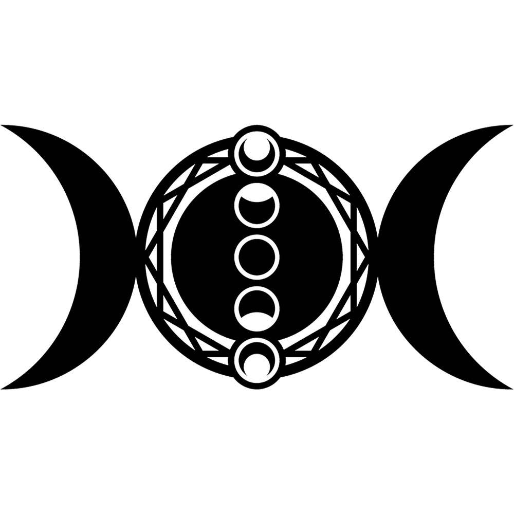 Wall Decal - Triple Moon w/ Moon Phases (Each)