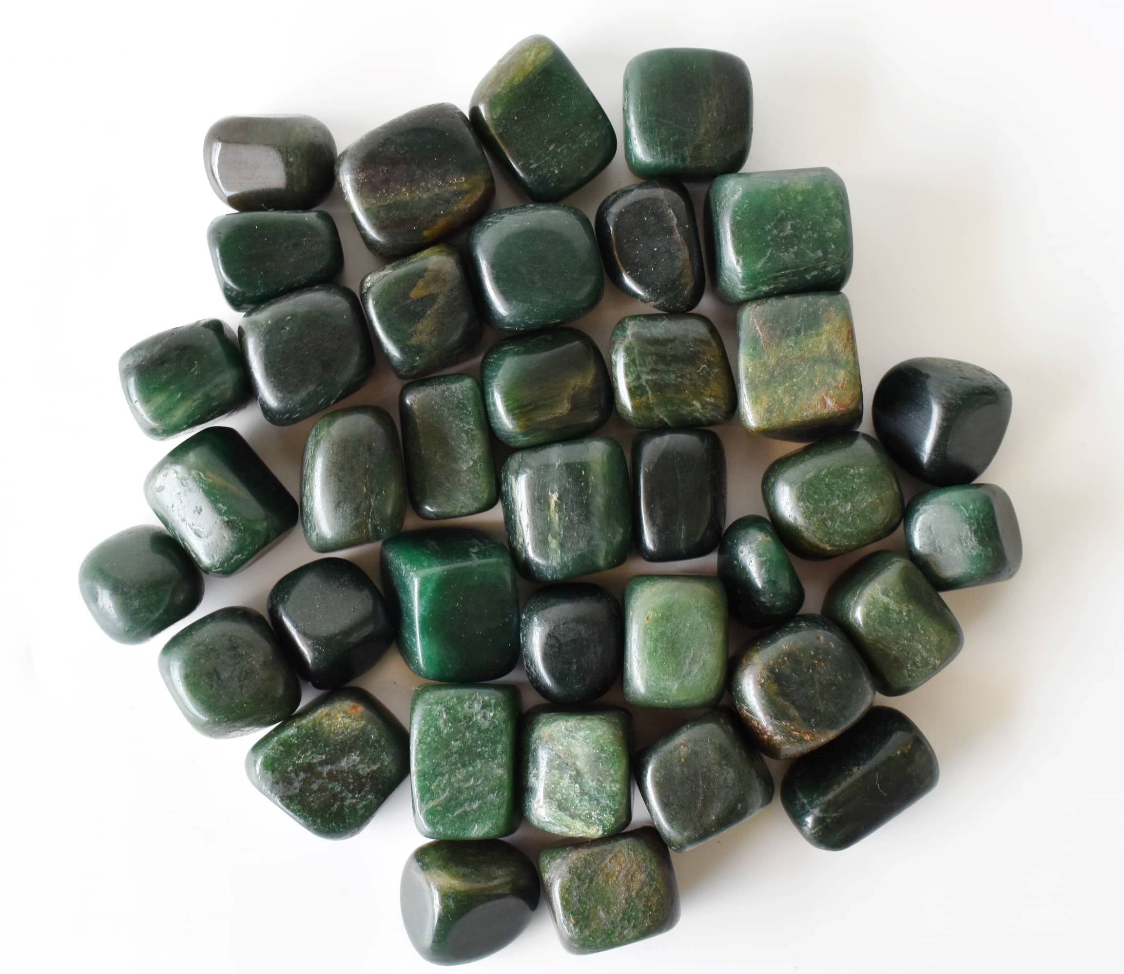 Green Jade Tumbled Stones Healing Stones 100G to 1KG