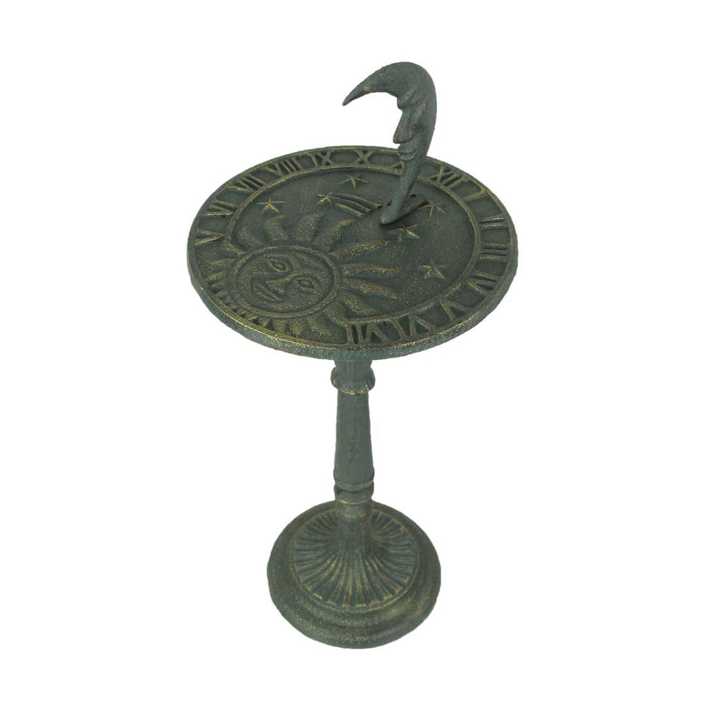 23 In Verdigris Cast Iron Celestial Sundial Garden Décor