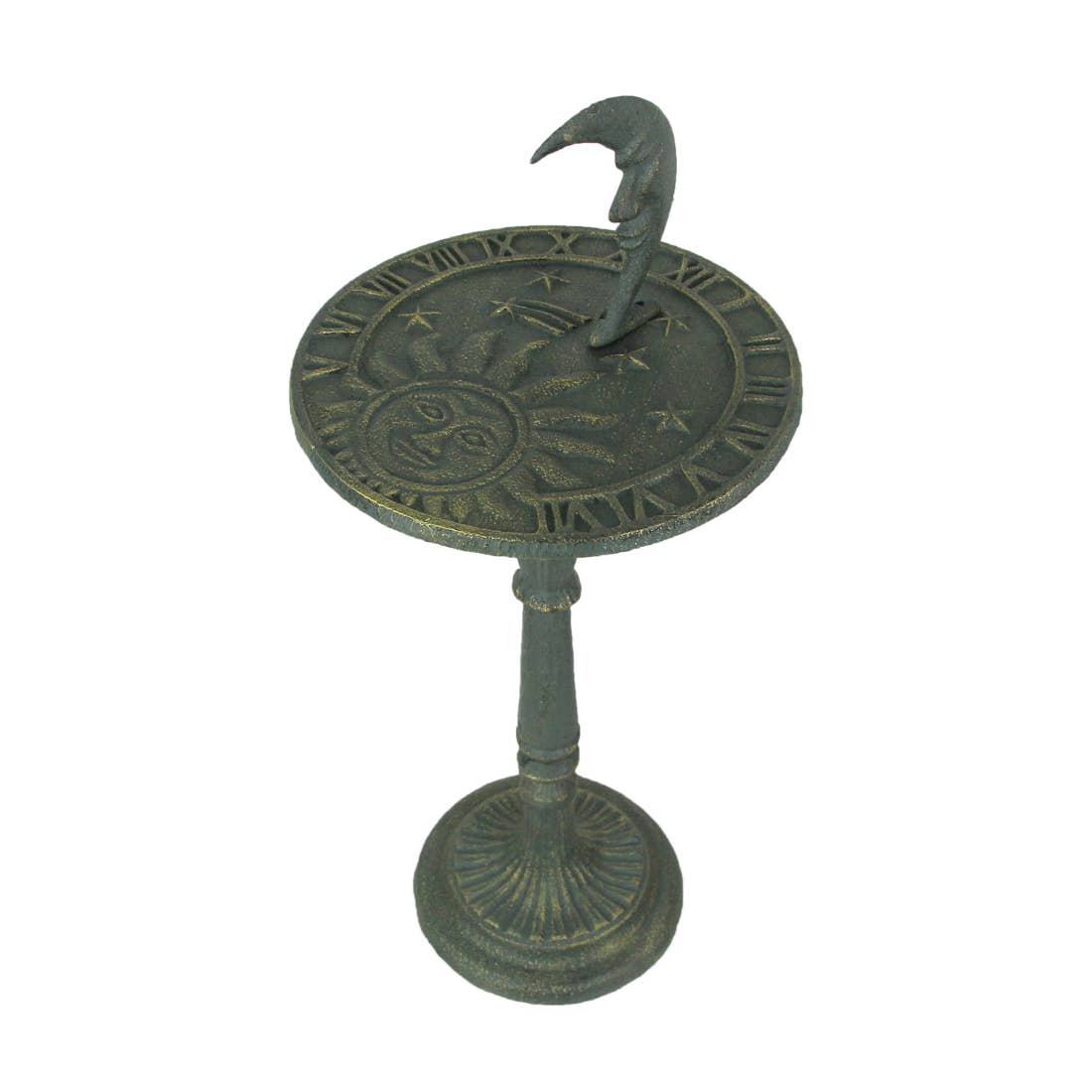 23 In Verdigris Cast Iron Celestial Sundial Garden Décor