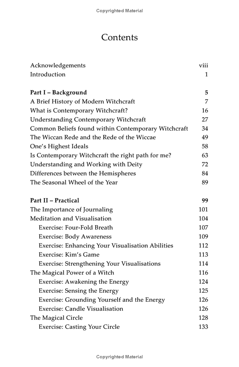 Contemporary Witchcraft: Foundational Practices for a Magic