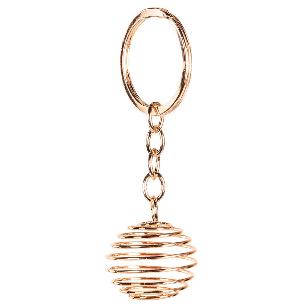 1 Inch Large Crystal Cage Keychains