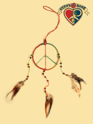 Peace Sign Multicolor Dreamcatcher
