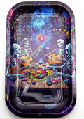 Skull Playing Guitar Rolling Tray