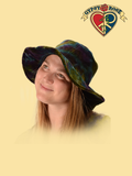 Tye Dye Velvet Floppy Hat