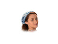 Natural Indigo Tye Dye Rayon Expandable Headband Kerchief