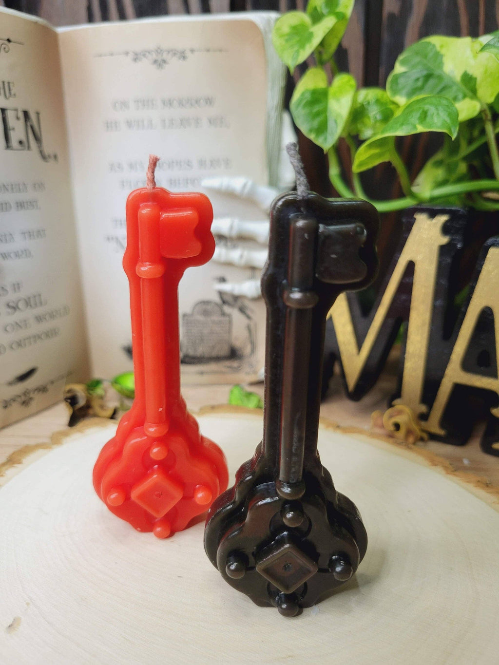 Key Candle, Key Candle, Small Key Figurine Candle Offering