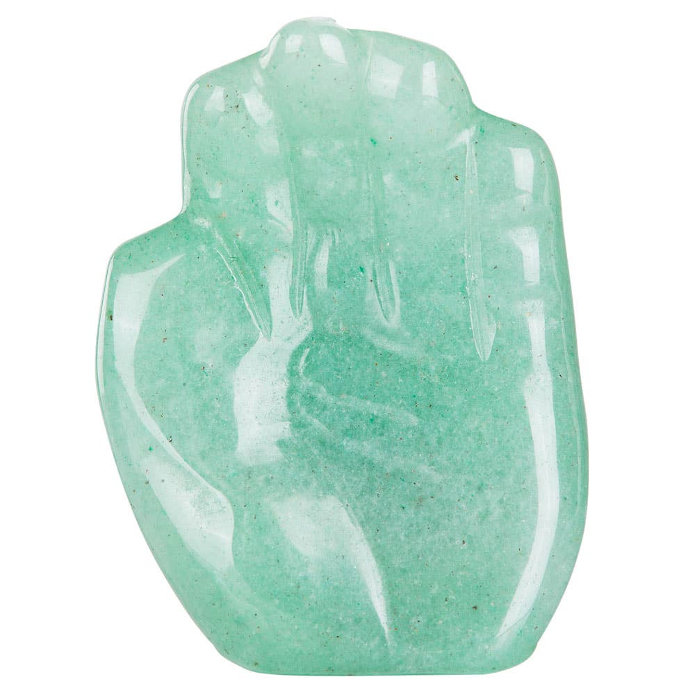 Carved Gemstone Hamsa Hand