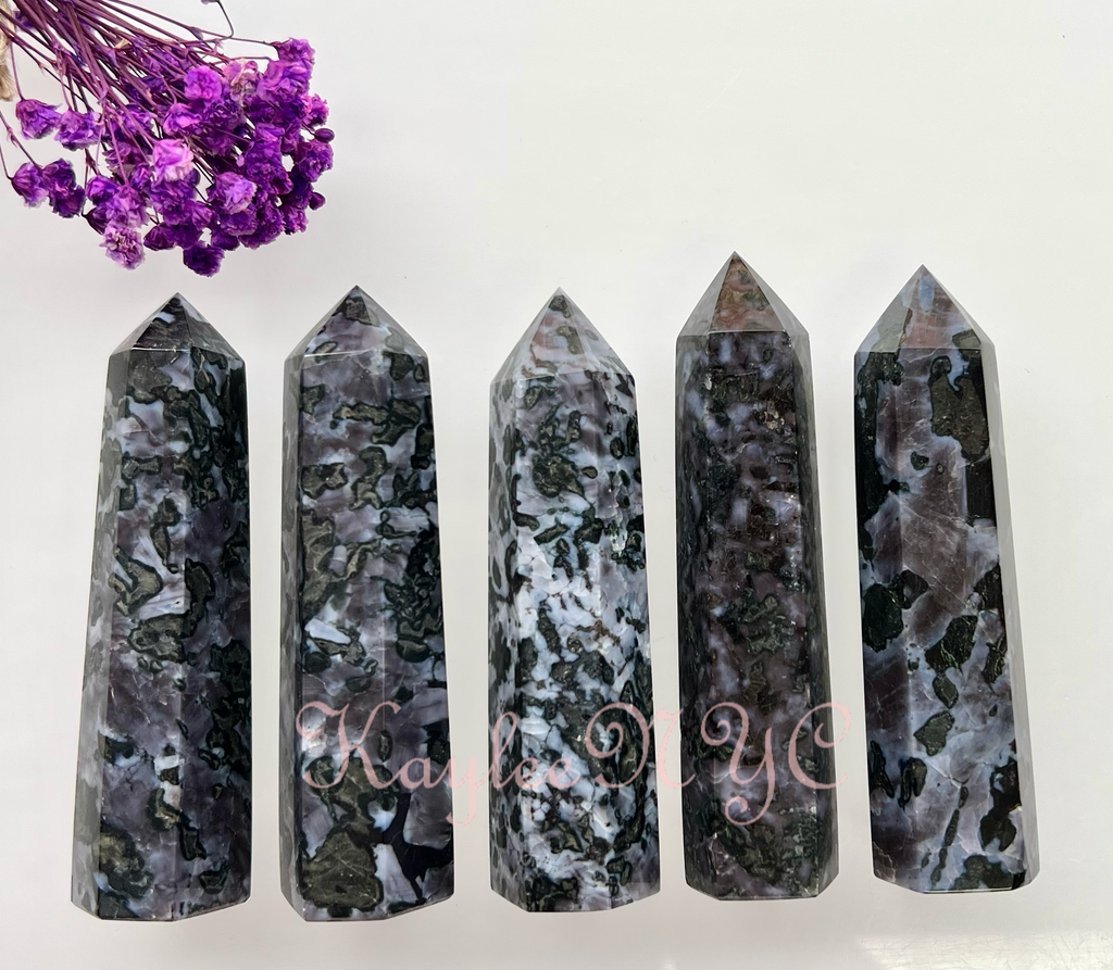 Natural Indigo Gabbro Aka Merlinite Tower