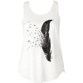 FEATHER WITH BIRDS TANK TOP