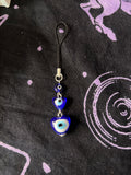 Evil eye phone charm