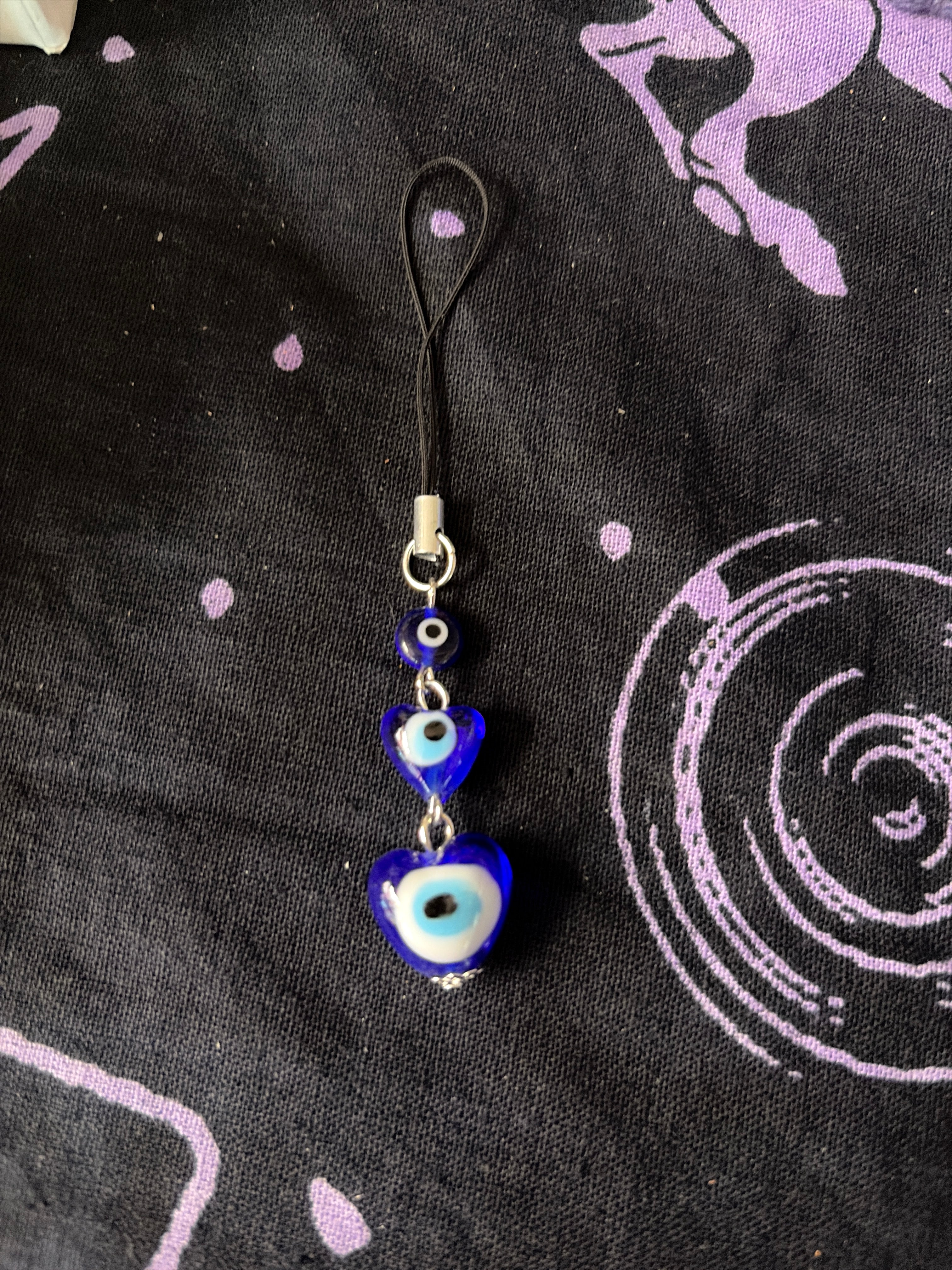Evil eye phone charm