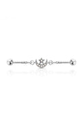 STAR&MOON LINKED 316L SURGICAL STEEL INDUSTRIAL BARBELL