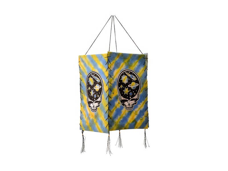 Grateful Dead Stealie The Night Away 4 Sided Tye Dye Lantern
