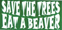 Save the Trees... Bumper Sticker