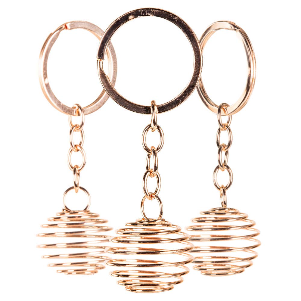1 Inch Large Crystal Cage Keychains