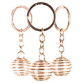 1 Inch Large Crystal Cage Keychains