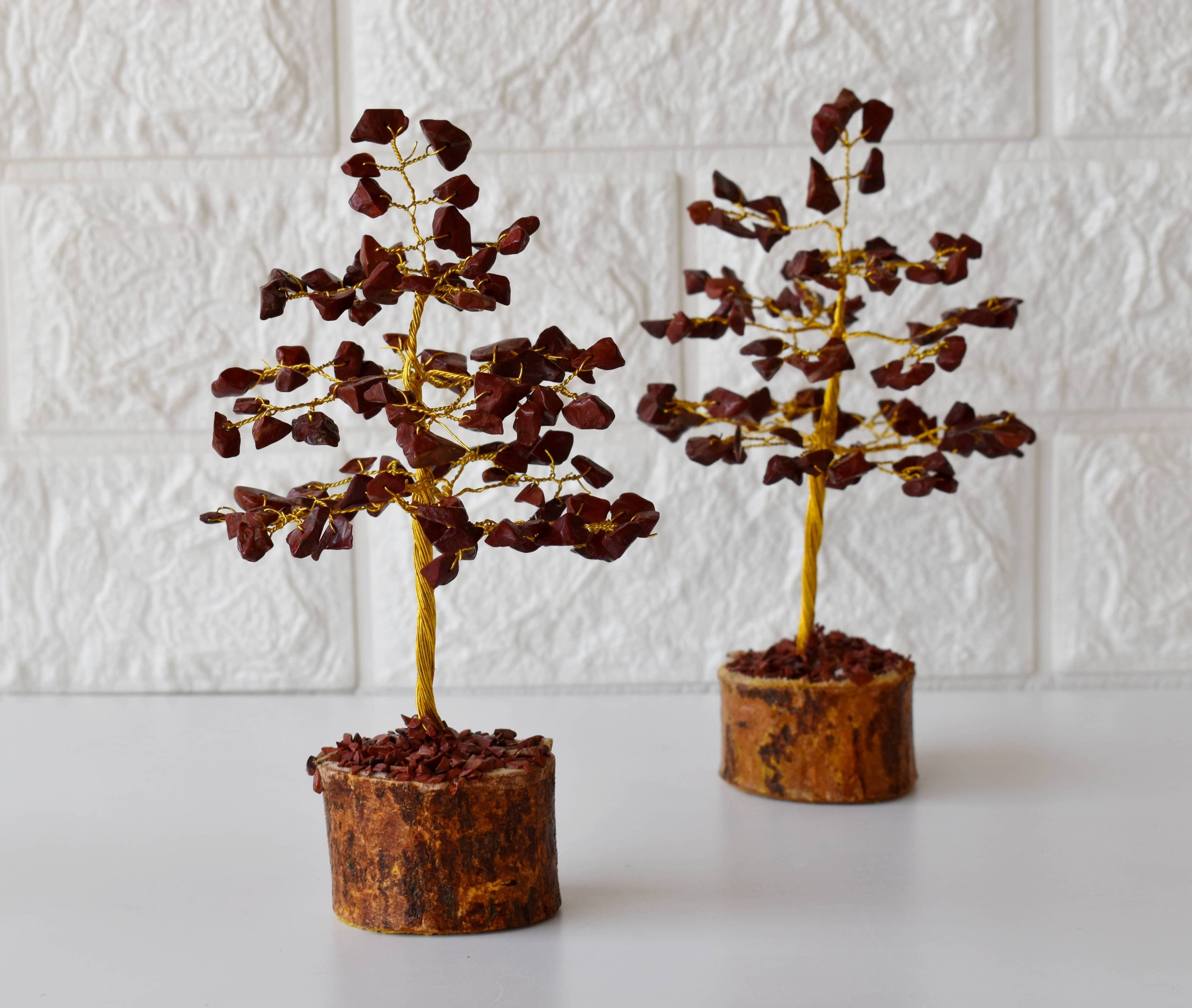 100 Chips Gemstone Tree |  Red Jasper | Feng Shui Tree