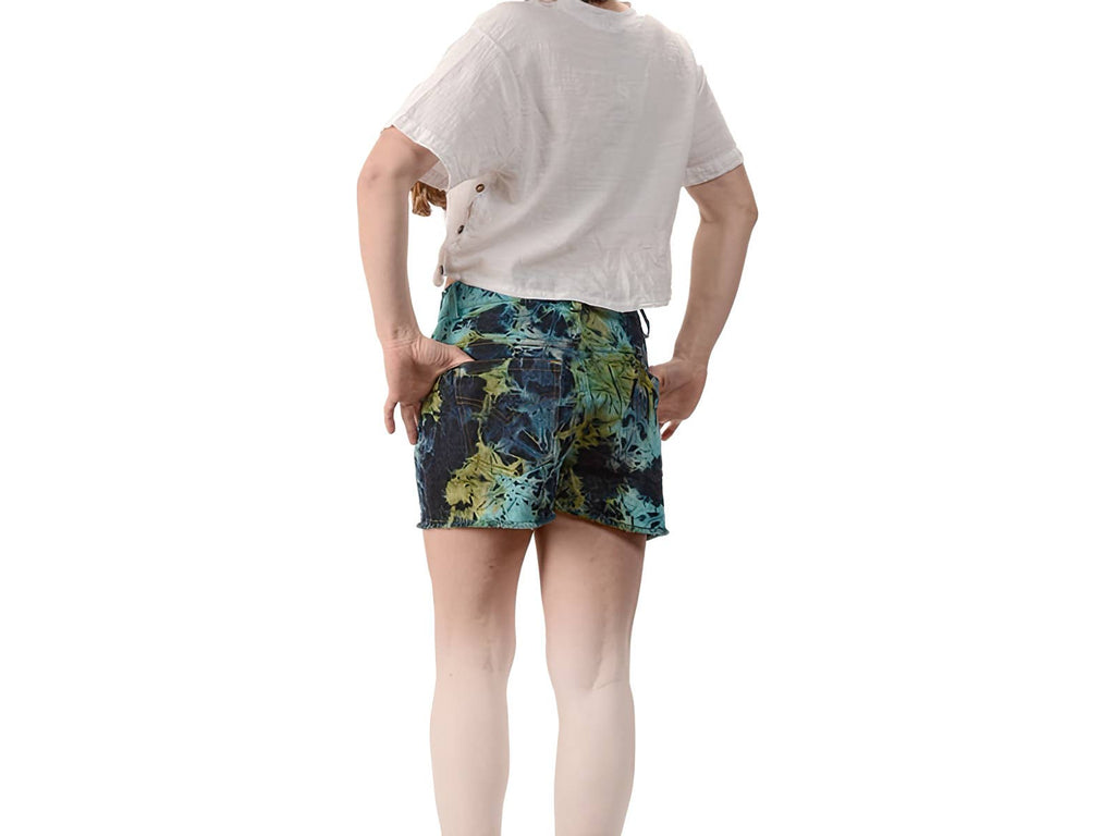 Tye Dye Denim Shorts