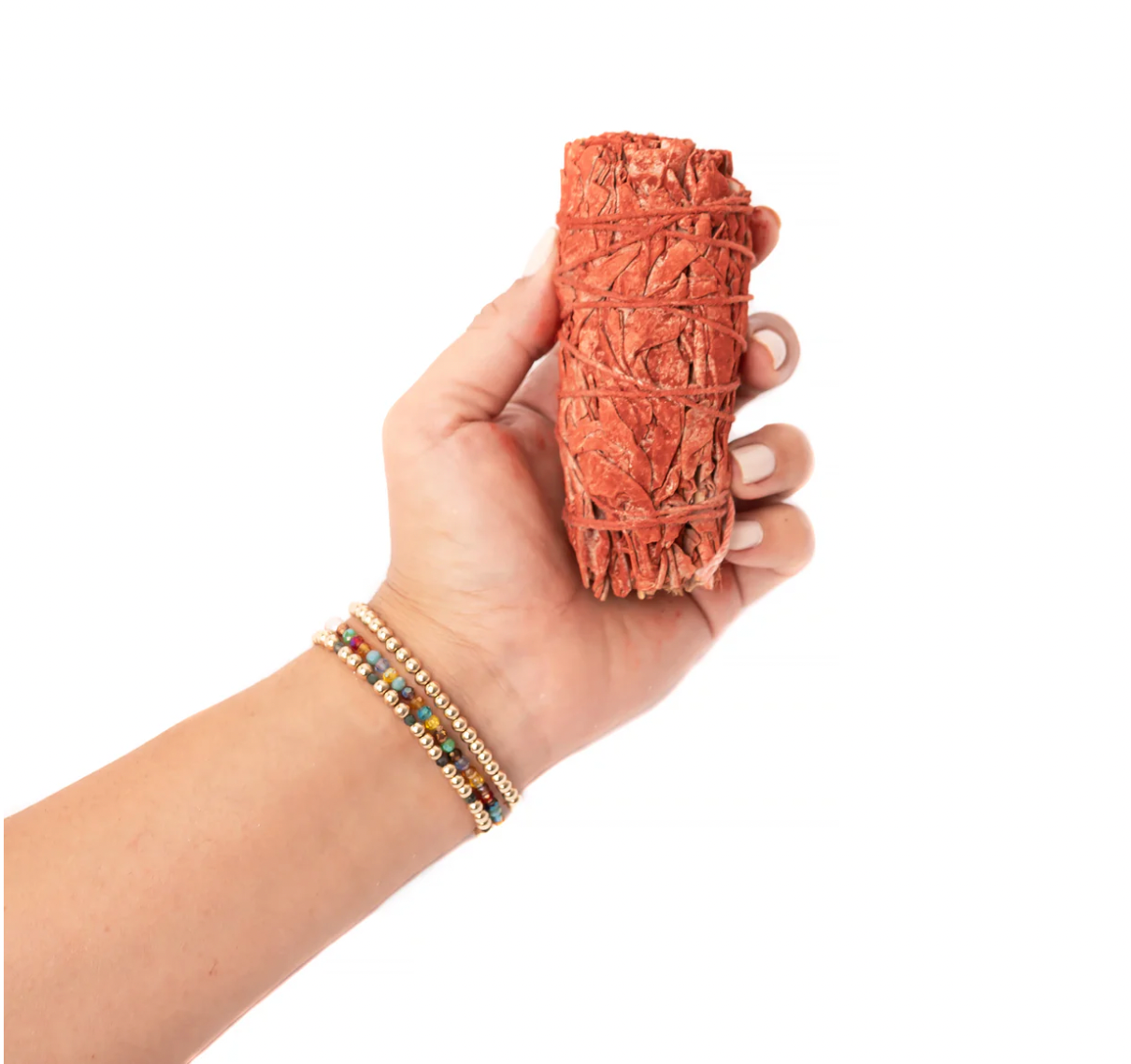 Dragons Blood 4" California White Sage Herb Wand