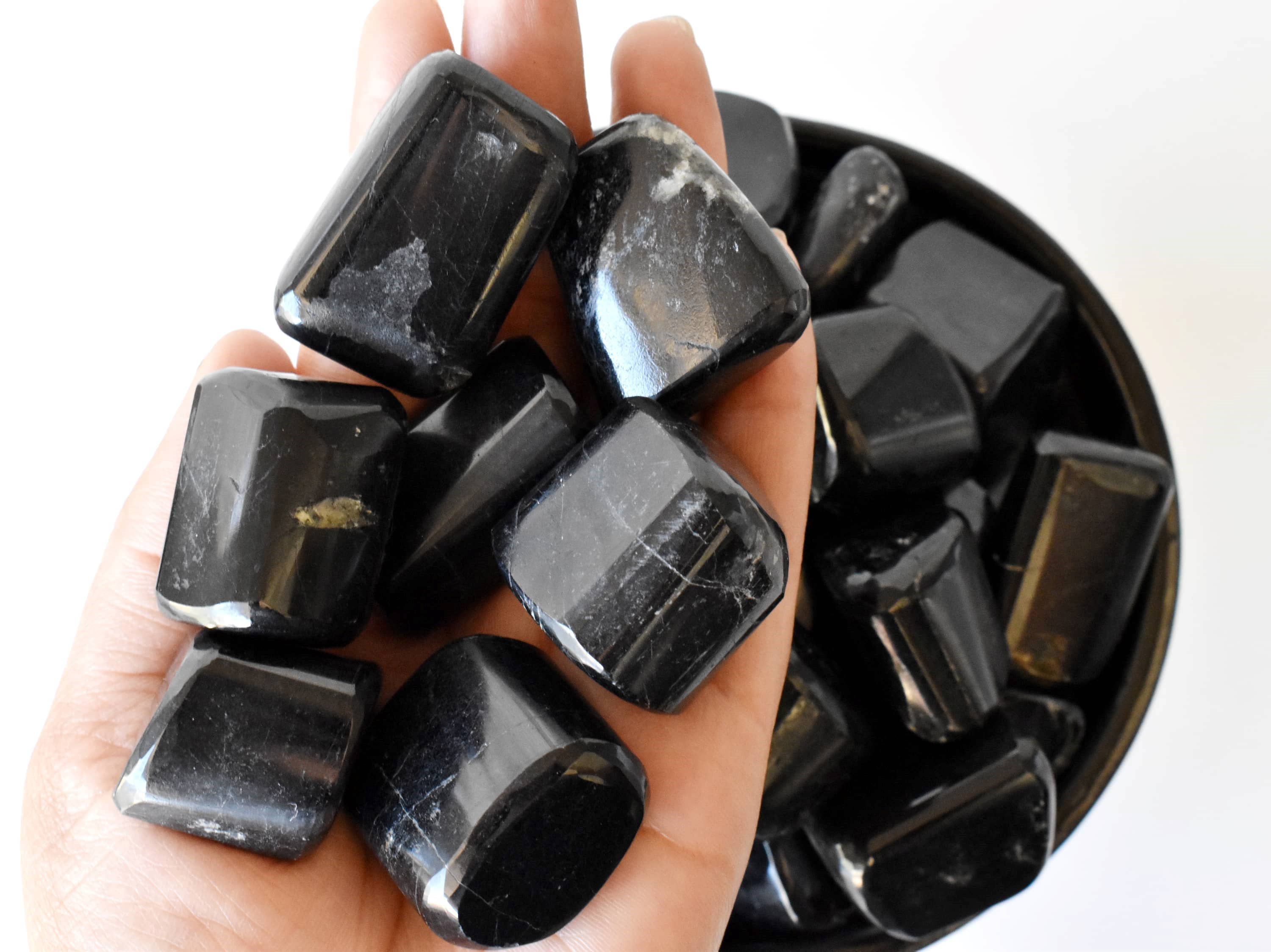 Black Tourmaline Tumbled Stones Healing Stones 100G to 1KG