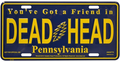 Grateful Dead  PENNSYLVANIA DEADHEAD LICENSE PLATE