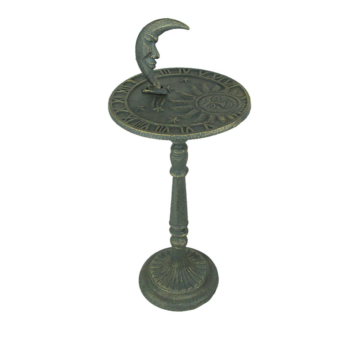 23 In Verdigris Cast Iron Celestial Sundial Garden Décor