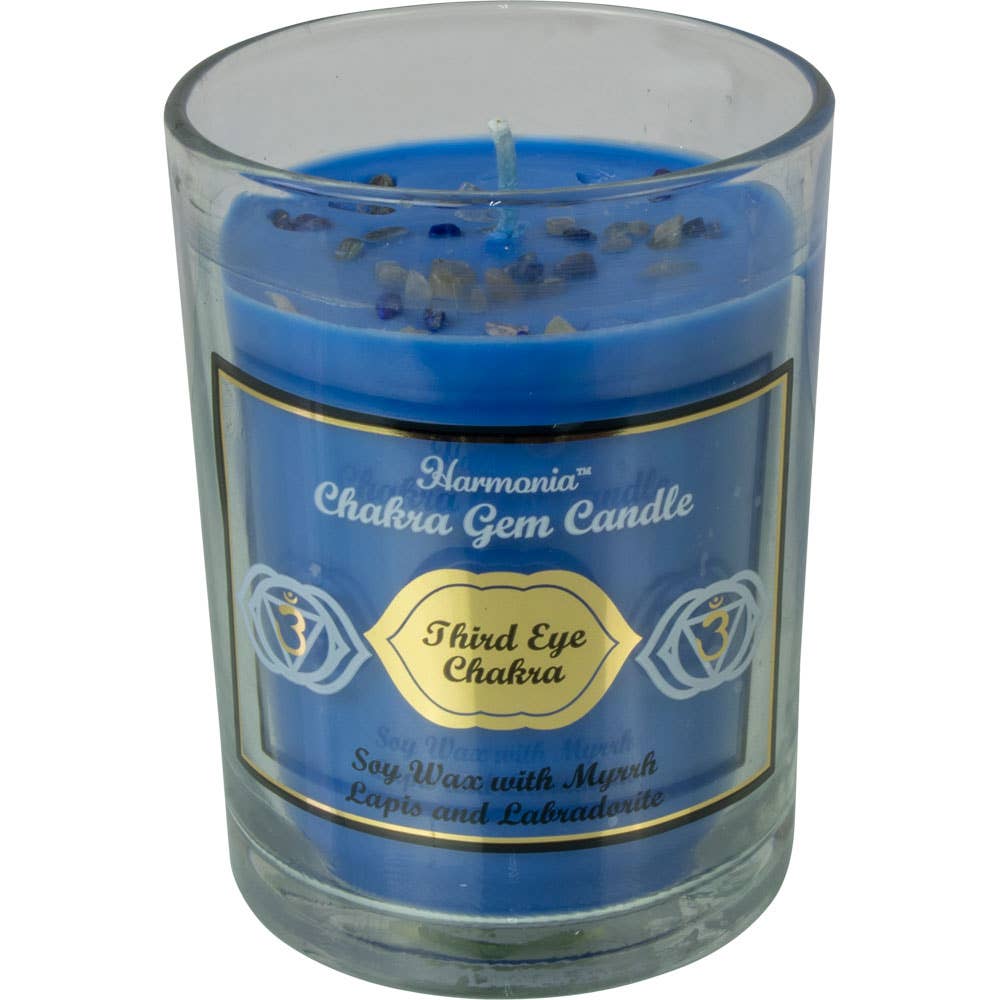 Harmonia Soy Gem Candle - Third Eye Chakra - Lapis