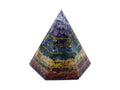 Chakra Gemstone Organite Pyramid Statue