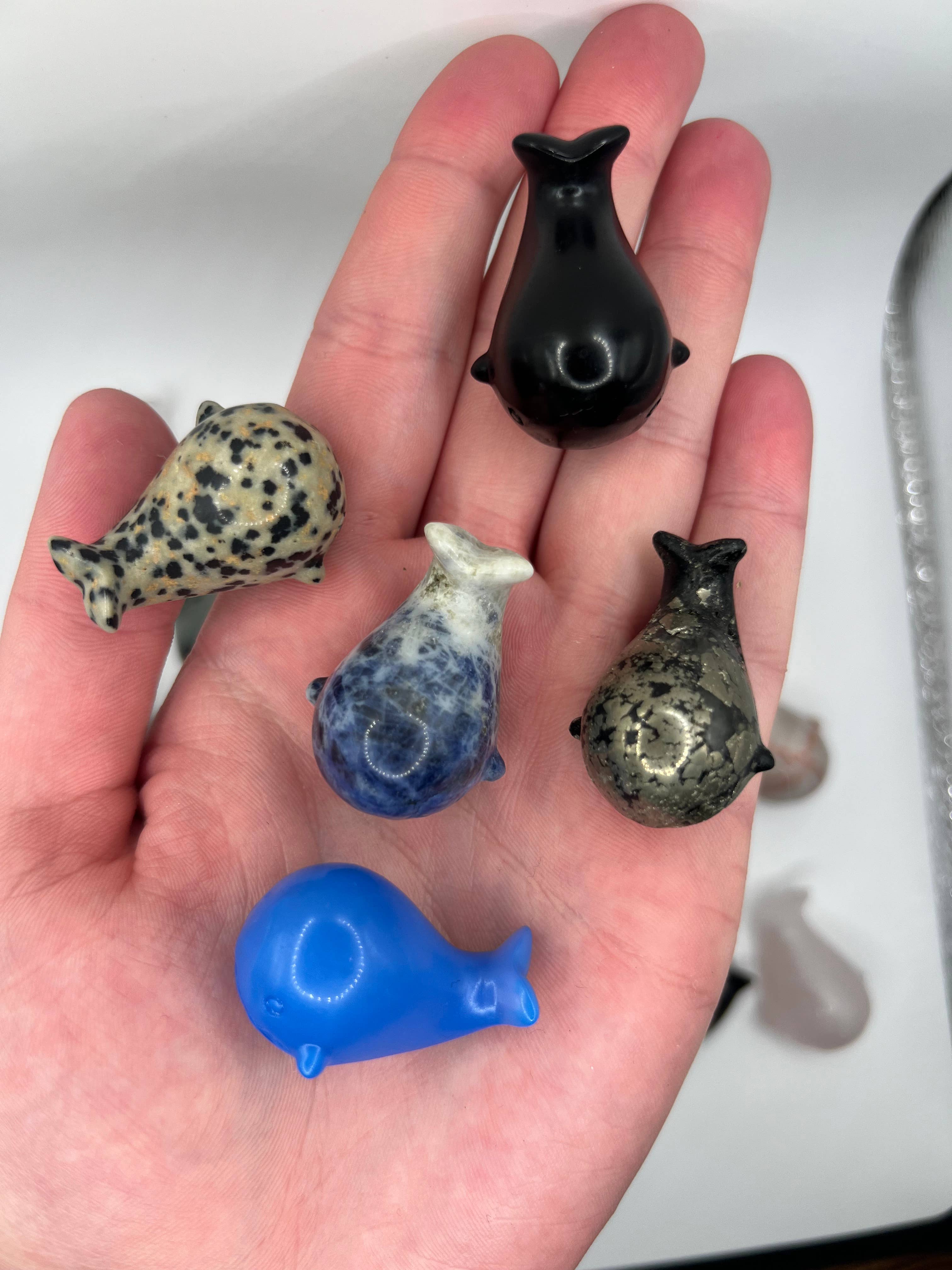 Whale crystal Carvings - Assorted Crystals