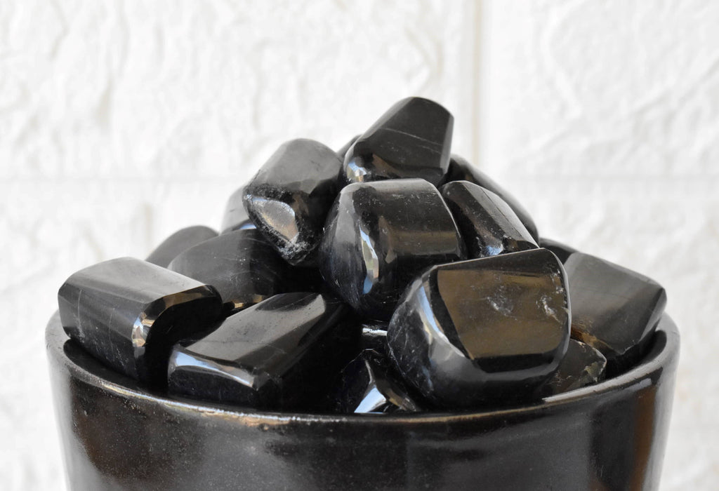 Black Tourmaline Tumbled Stones Healing Stones 100G to 1KG