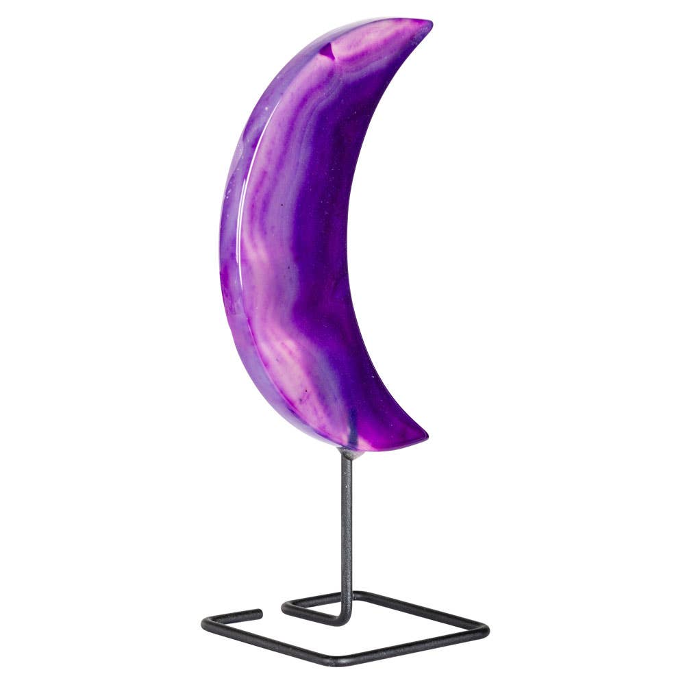 AGATE MOON ON STAND