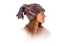 TYE DYE FLEECE W/FRINGED MOP TOP SKI HAT