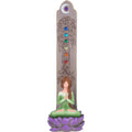 Polyresin Incense Holder - Yoga Goddess w/ Chakra Gems