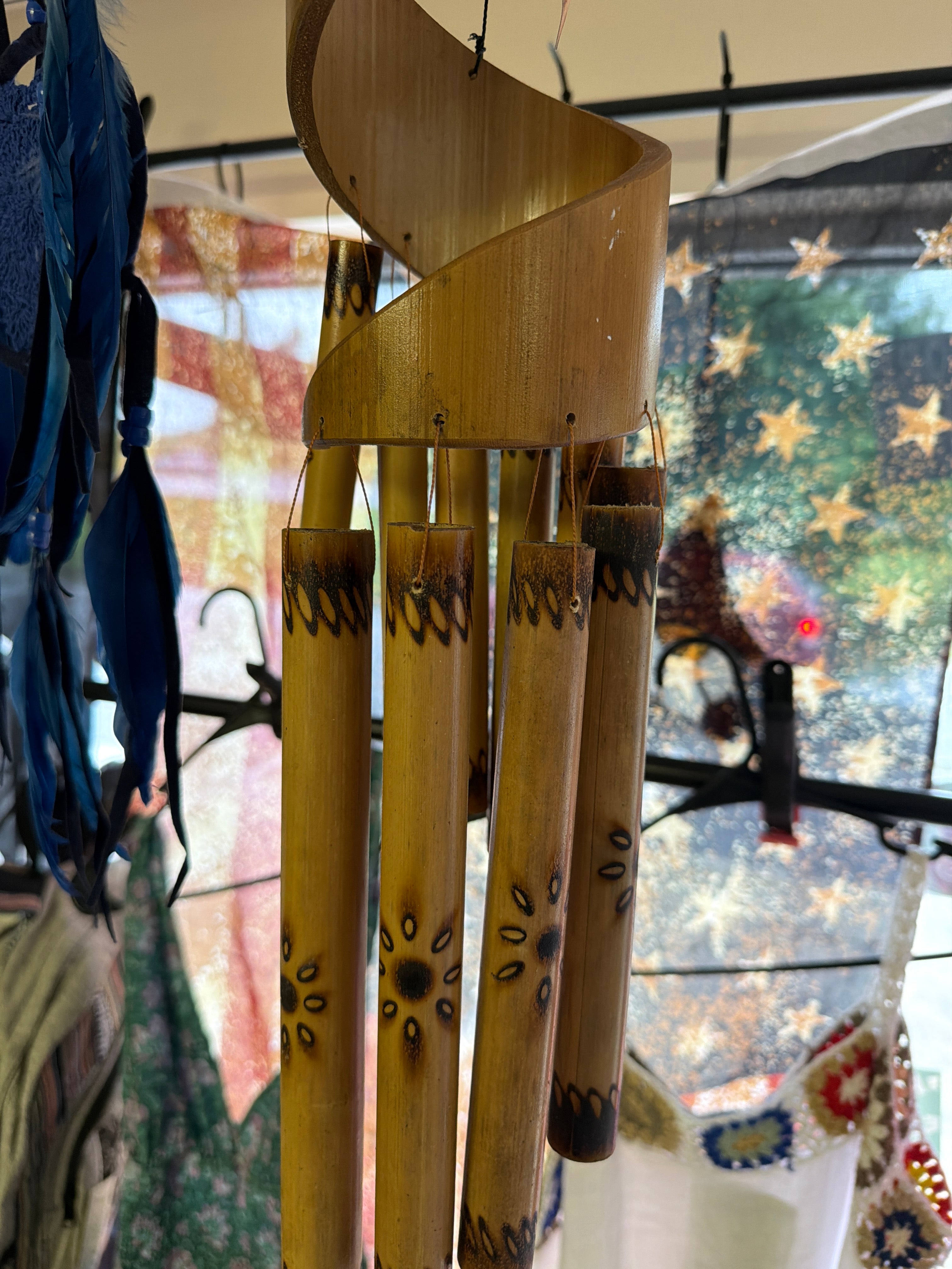 Bamboo Windchime Spiral