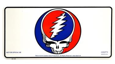 GRATEFUL DEAD STEAL YOUR FACE LICENSE PLATE