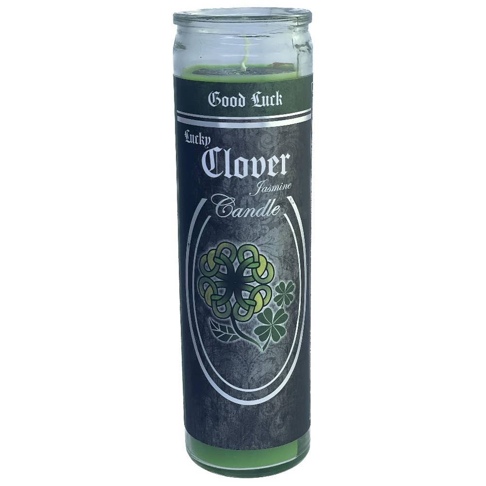 7 Day Glass Ritual Candle - Lucky Clover - Jasmine