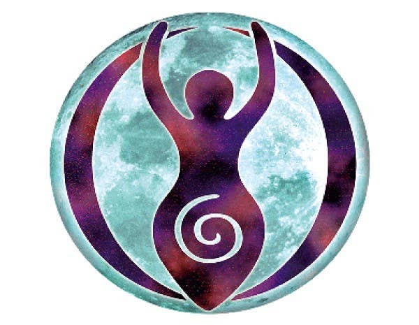 MOON GODDESS WINDOW STICKER