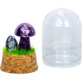 Gemstone Mini Mushroom Terrarium - Amethyst