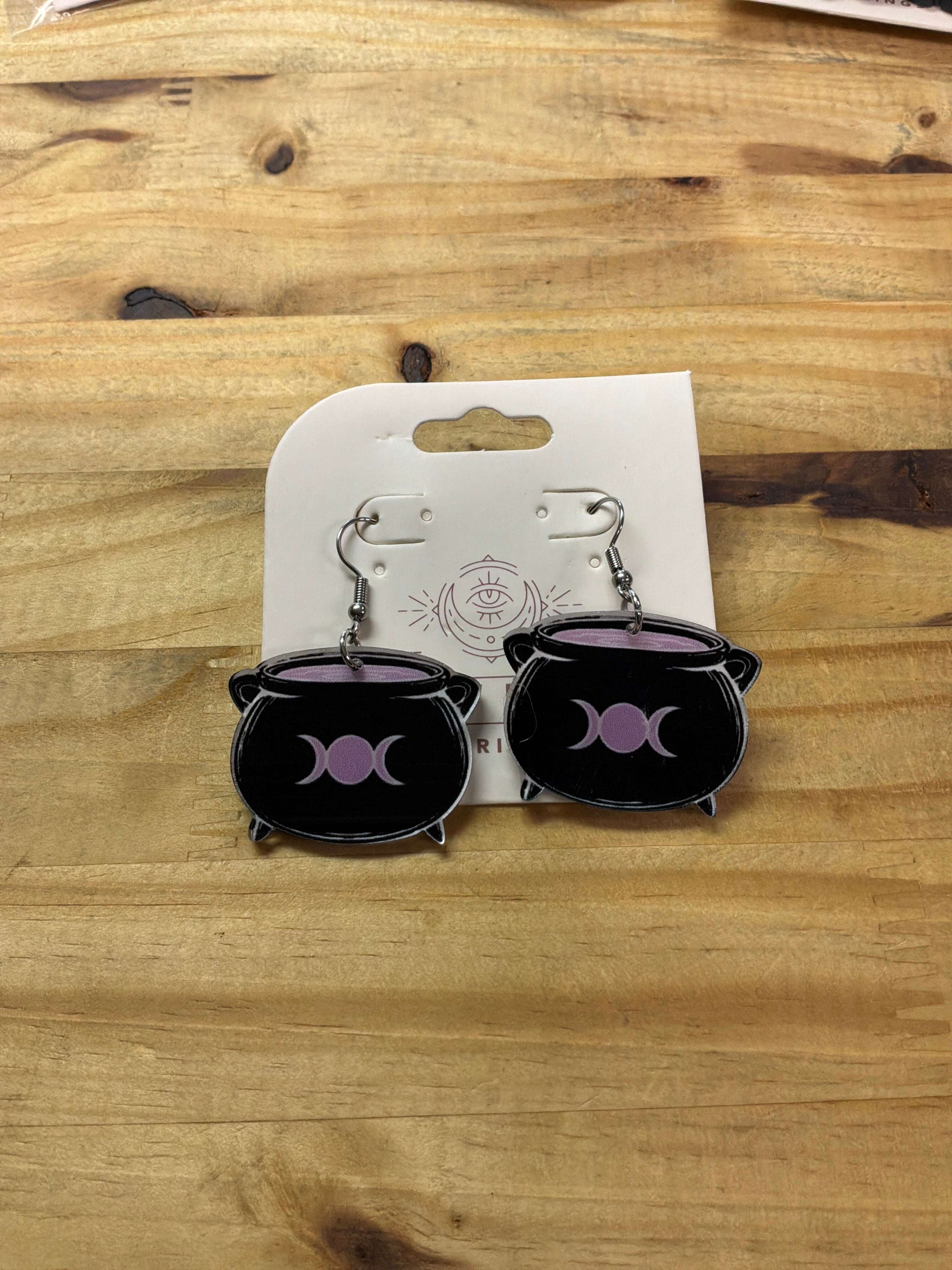 ACRYLIC CAULDRON EARRING