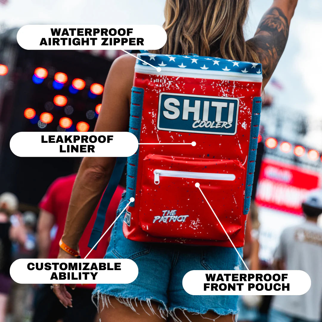 SHITI Patriot Backpack Cooler - 15 Can