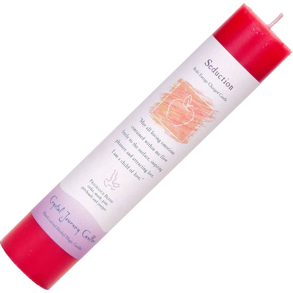 Reiki Herbal Pillar Candle Seduction