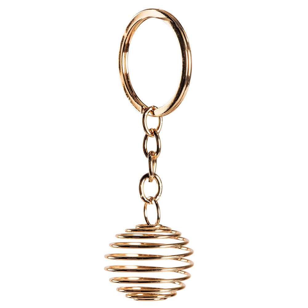 1 Inch Large Crystal Cage Keychains