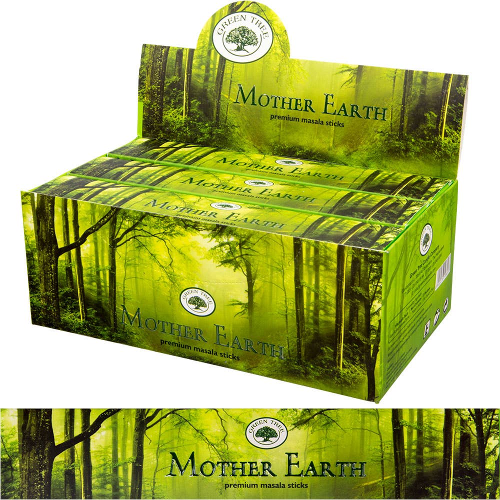 5 Gr each Green Tree Incense 15 Gr - Mother Earth