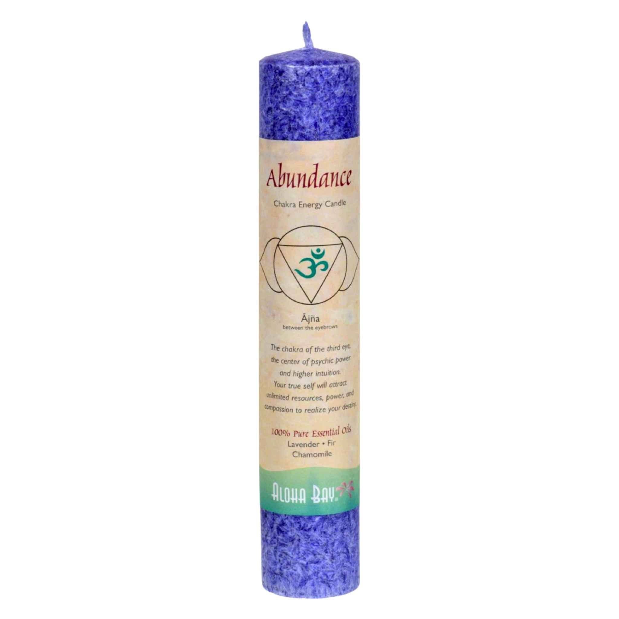 Aloha Bay 7 Chakra Energy Pillar Candle.