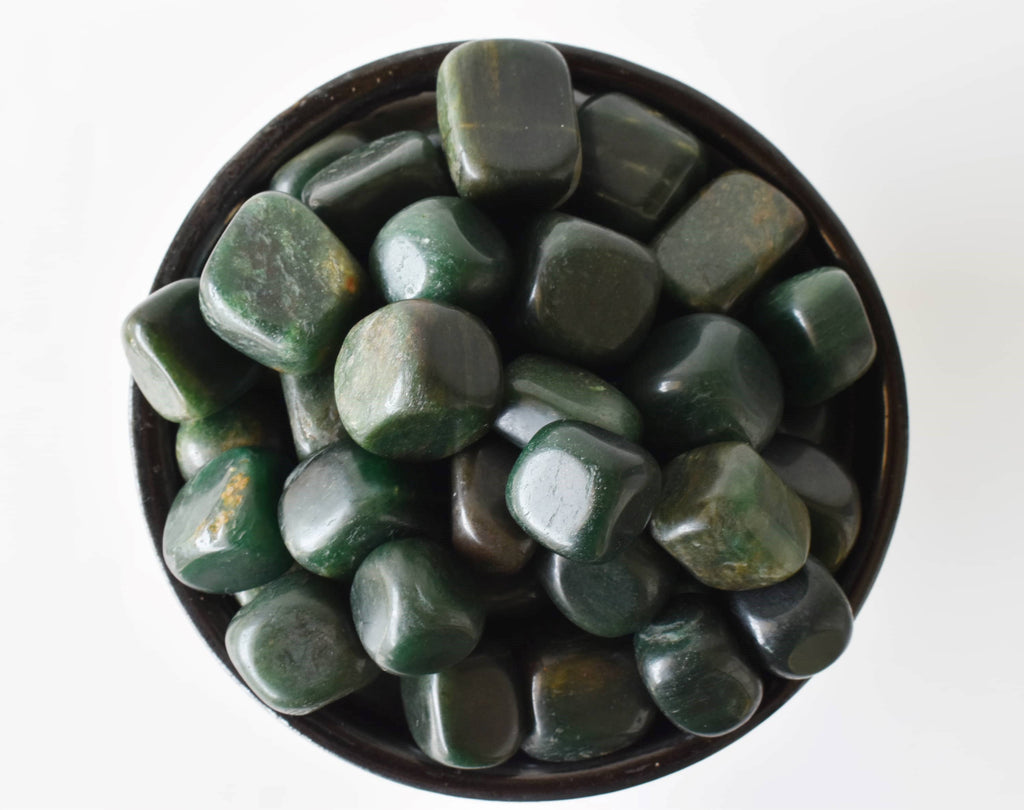 Green Jade Tumbled Stones Healing Stones 100G to 1KG
