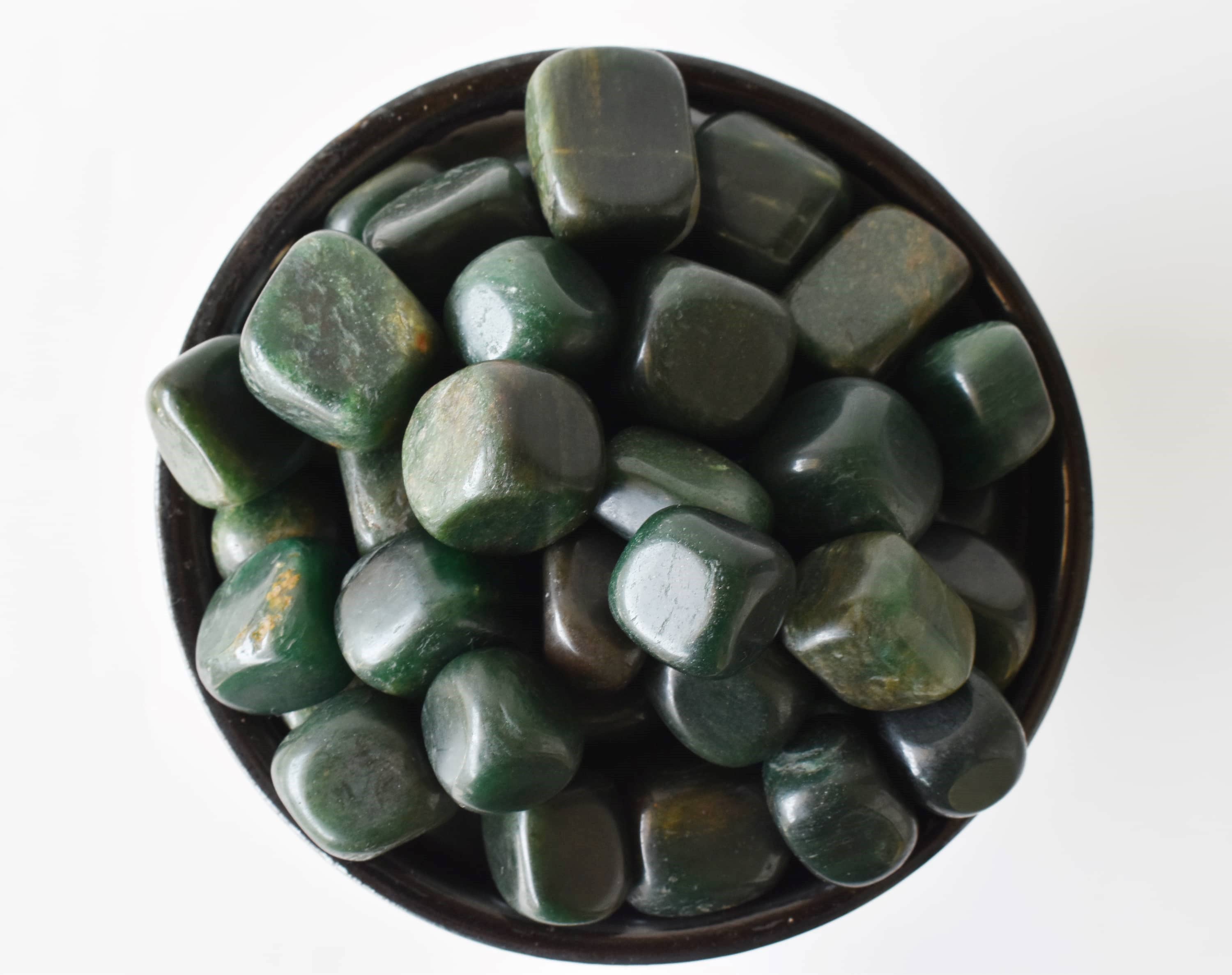 Green Jade Tumbled Stones Healing Stones 100G to 1KG